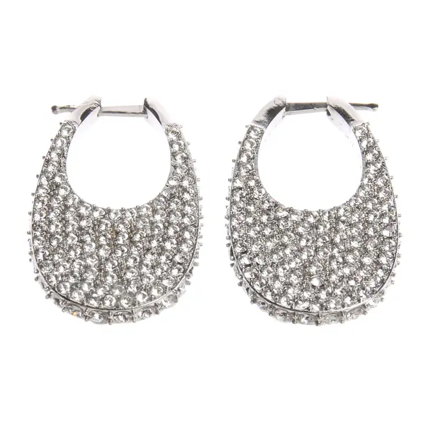 Ohrringe in Metallic, Metall (metallisch, metallisiert), Coperni