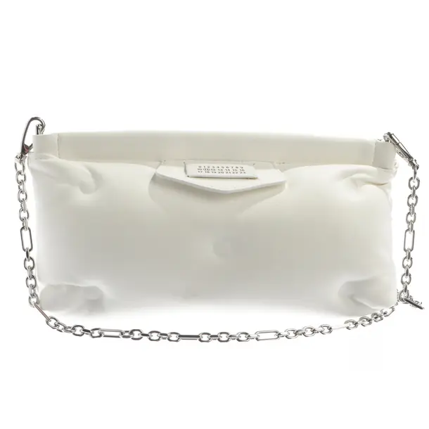 Schultertasche in Weiß, Leder, Maison Martin Margiela