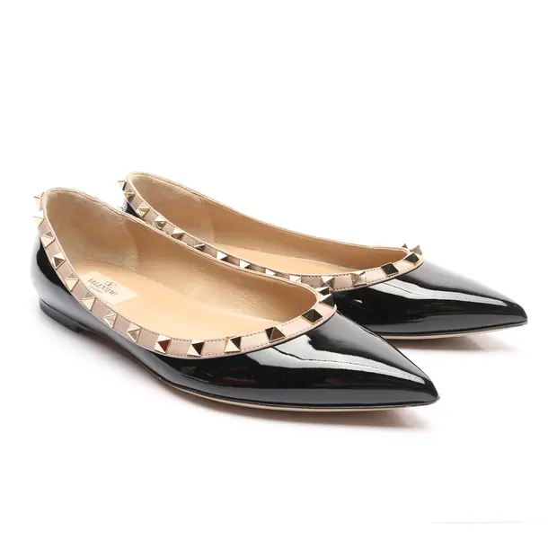Ballet Flats in Black, , Valentino