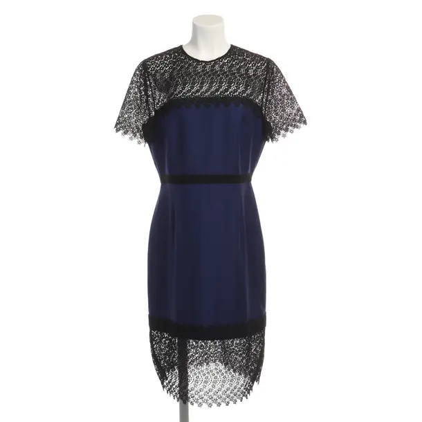 Cocktailkleid in Blau, Wolle, Erdem