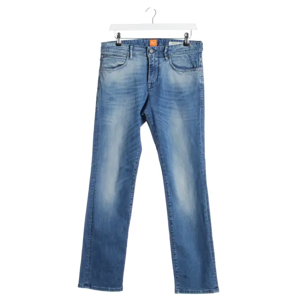 Jeans Straight Fit in Blau, Baumwolle, Hugo Boss Orange