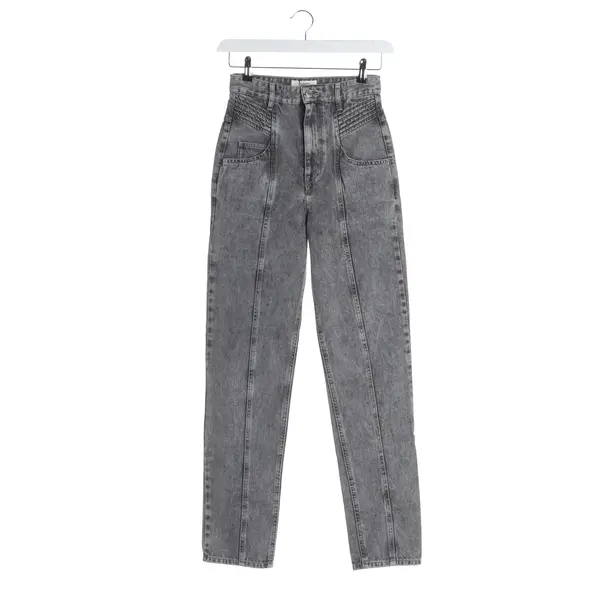 Straight Fit Jeans in Gray, Cotton, Isabel Marant Étoile