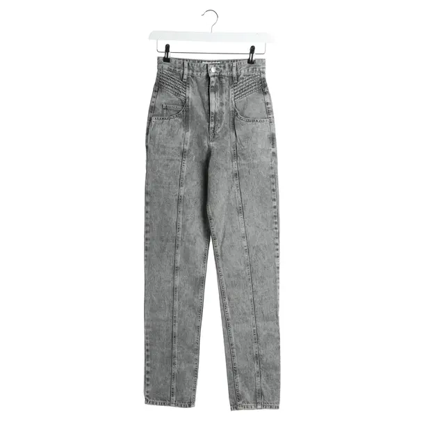 Jeans Straight Fit in Grau, Baumwolle, Isabel Marant Étoile