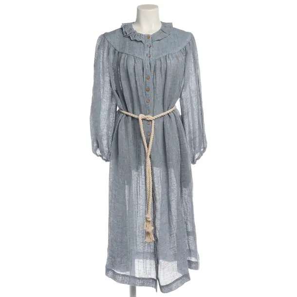 Kleid in Blau, Leinen, Lisa Marie Fernandez