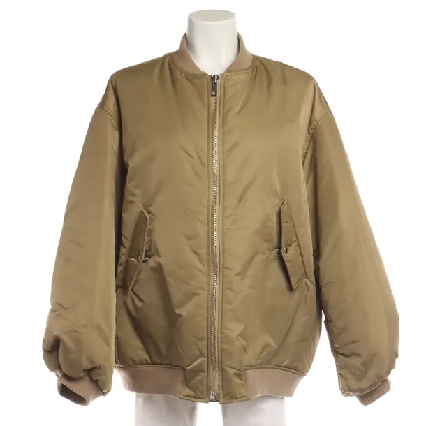 Bomber Jacket in Brown, Polyimide, Frankie Shop