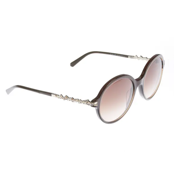 Sonnenbrille in Braun, Kunststoff, Swarovski