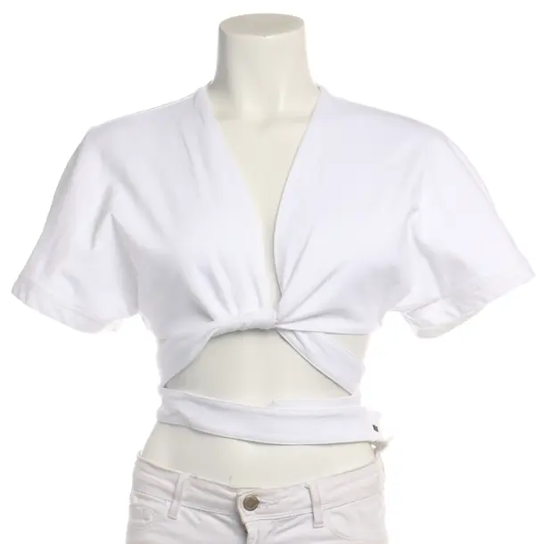 Blouse in White, Cotton, Alaia