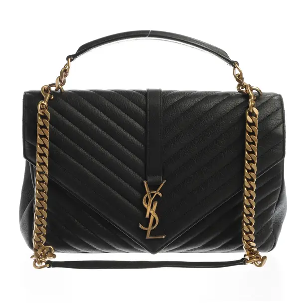 Shoulder Bag in Black, Leather, Saint Laurent