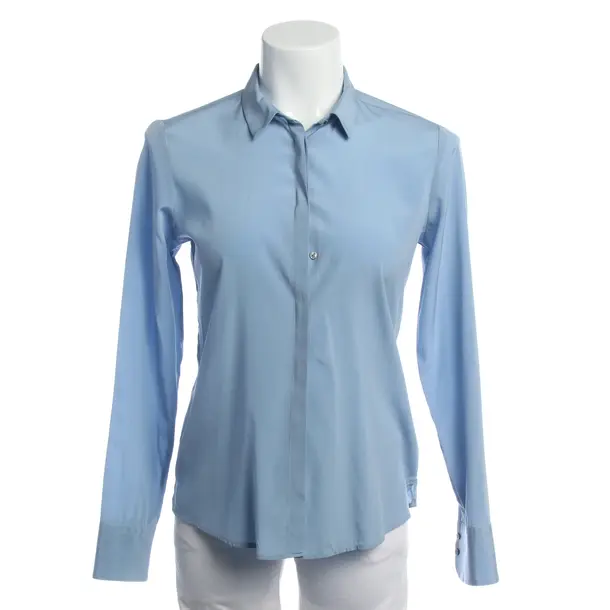 Bluse in Blau, Seide, Van Laack