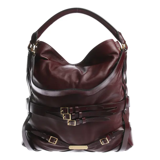 Handbag in Brown, Leather, Burberry