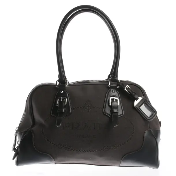 Handtasche in Braun, Baumwolle, Prada