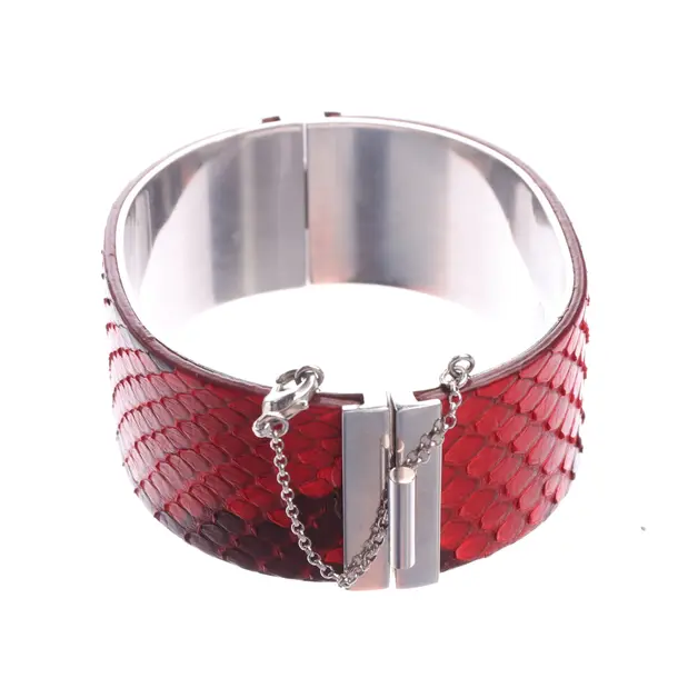 Bracelet in Red, Leather, Céline