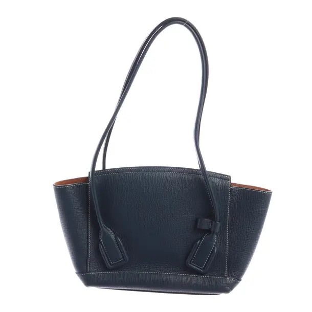 Schultertasche in Blau, Leder, Bottega Veneta