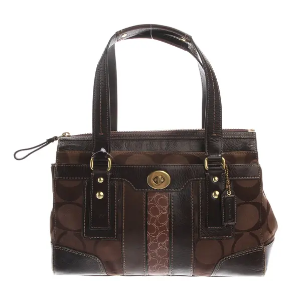 Handtasche in Braun, Baumwolle, Coach