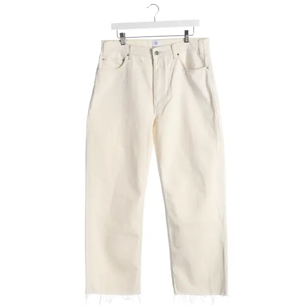 Jeans Straight Fit in Weiß, Baumwolle, Anine Bing