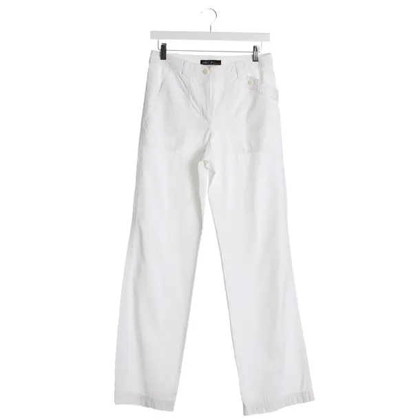 Pants in White, Cotton, Marc Cain Sports