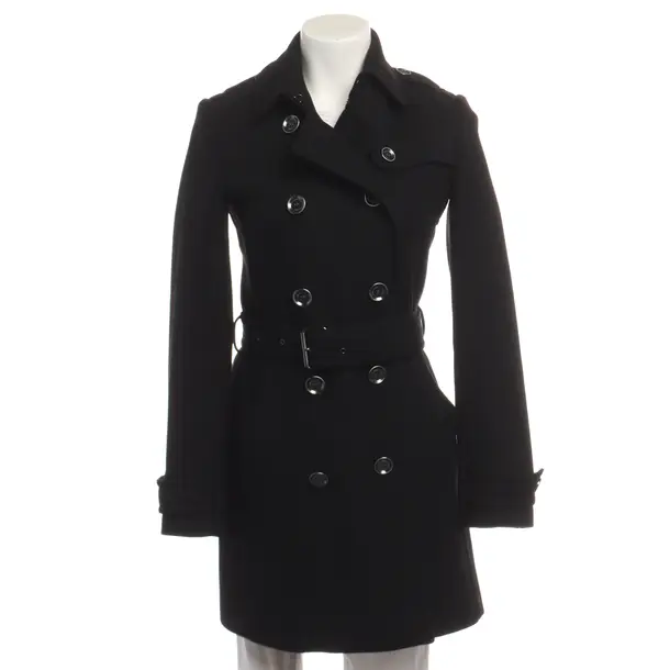 Übergangsmantel in Schwarz, Wolle, Burberry Brit