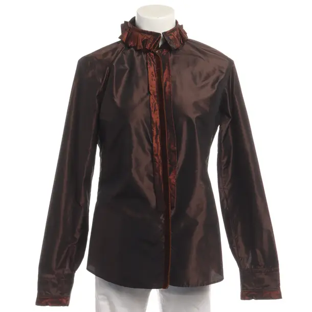 Bluse in Braun, Seide, Etro