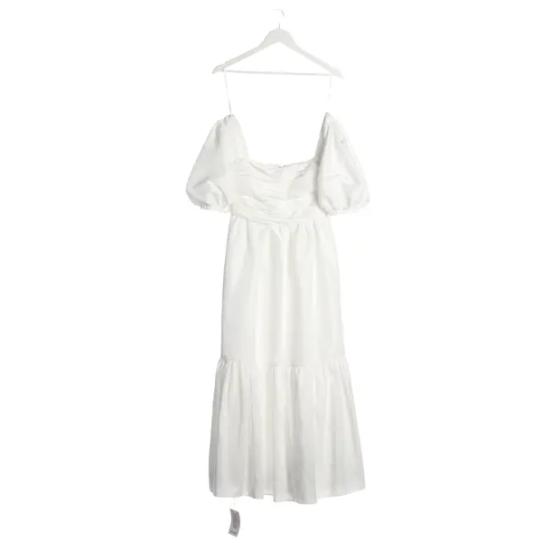 Kleid in Weiß, Polyester, self-portrait