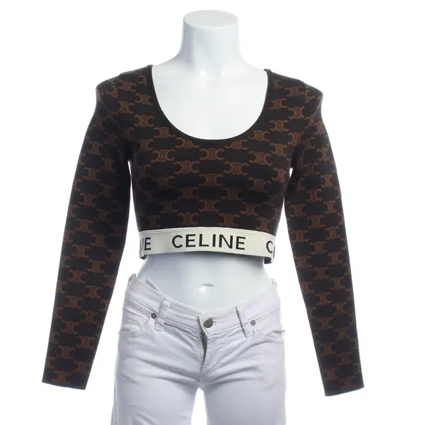 Long Sleeve Shirt in Multicolored, Silk, Céline