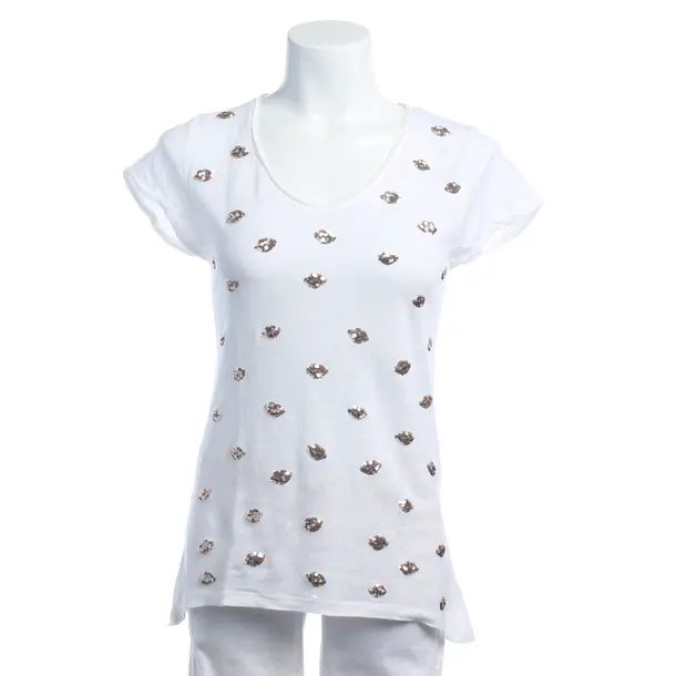 Shirt in White, Linen, Mos Mosh