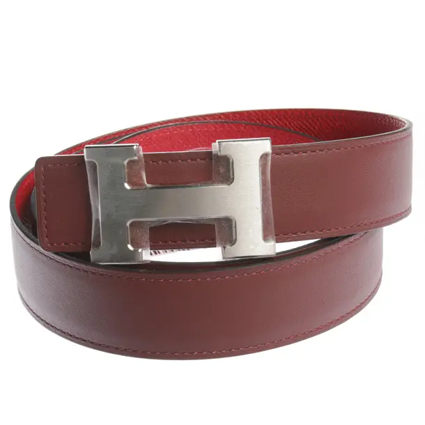 Belt in Red, Leather, Hermès