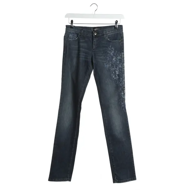 Jeans Straight Fit in Blau, Baumwolle, Ermanno Scervino