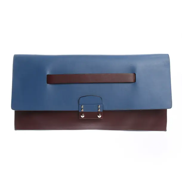 Clutch in Mehrfarbig, Leder, Valentino