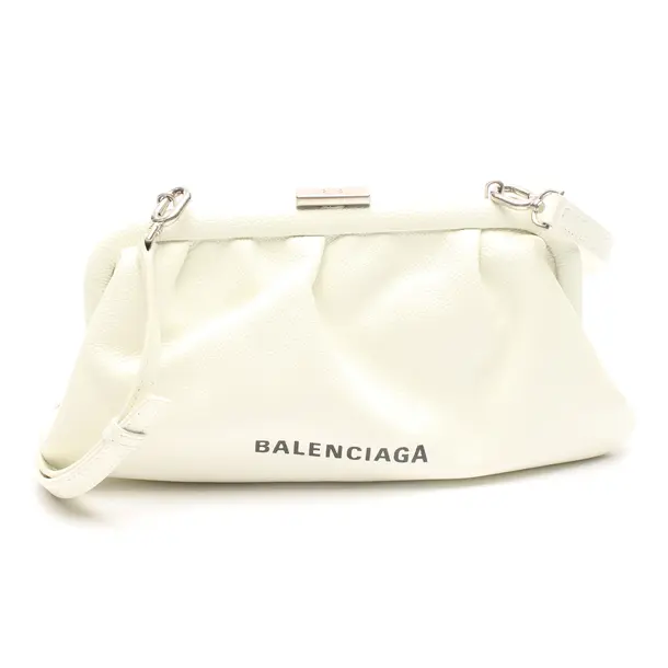 Schultertasche in Weiß, Leder, Balenciaga