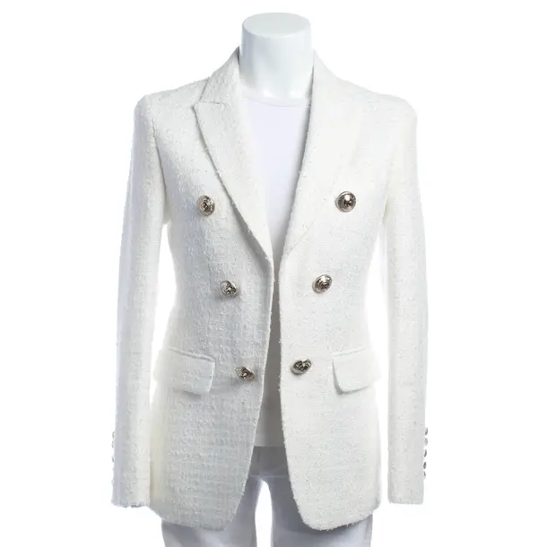 Blazer in Weiß, Sonstige Fasern, Balmain