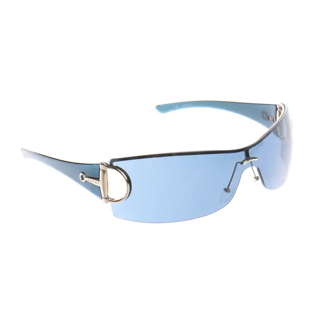 Sonnenbrille in Schwarz, Kunststoff / Metall, Gucci