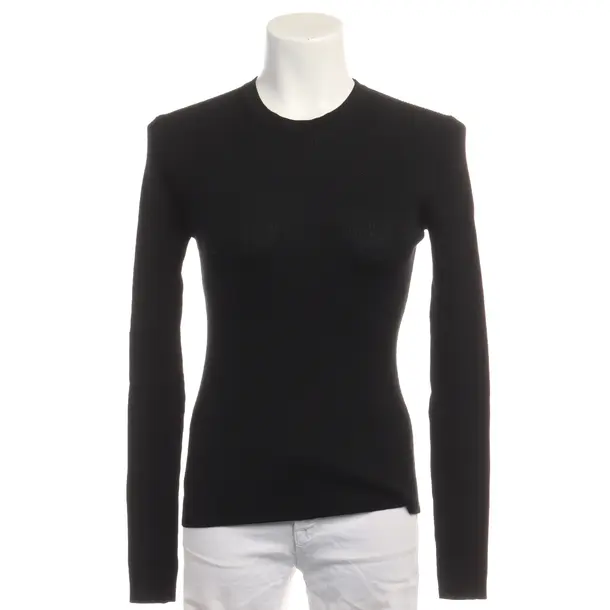 Long Sleeve Shirt in Black, Cotton, Closed