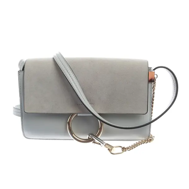 Schultertasche in Grau, Leder, Chloé
