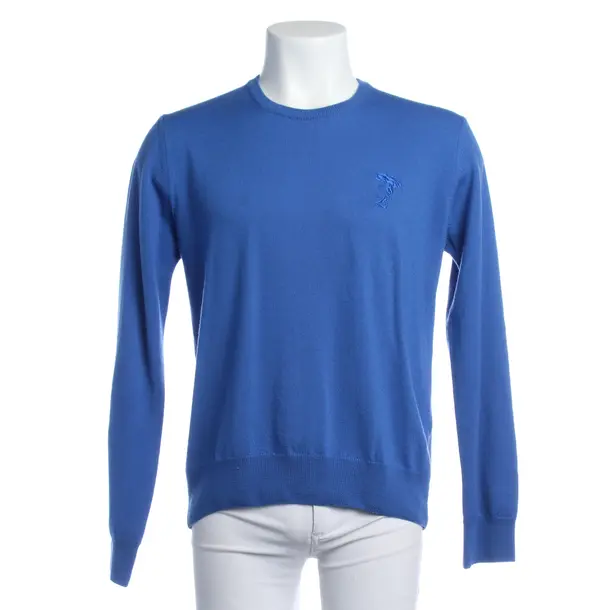 Pullover in Blau, Wolle, Versace