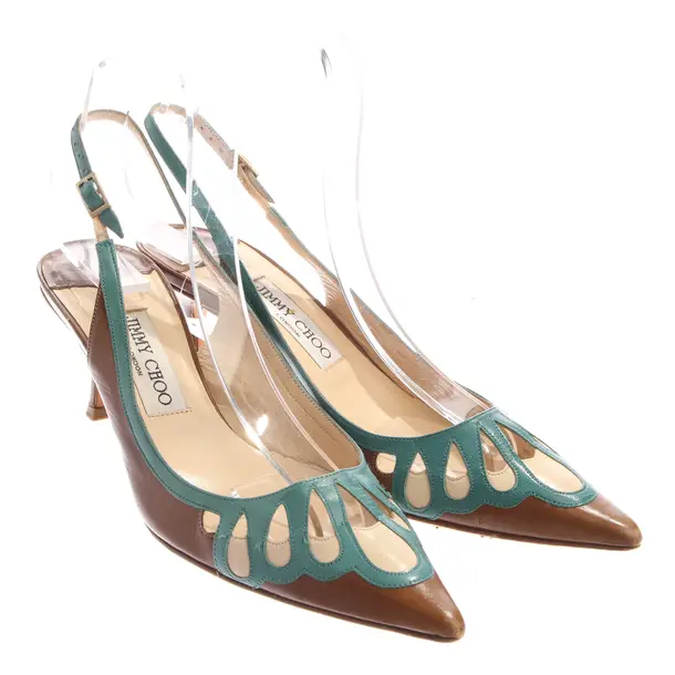 Slingbacks in Blau, , Jimmy Choo