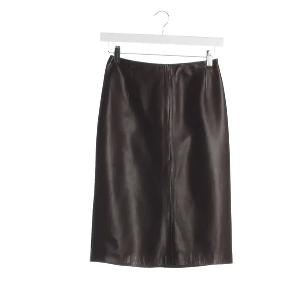Skirt in Brown, Leather, Prada