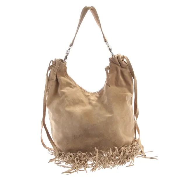 Schultertasche in Braun, Leder, Miu Miu