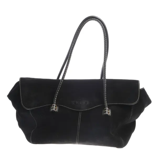 Shoulder Bag in Black, Leather, Tod´s