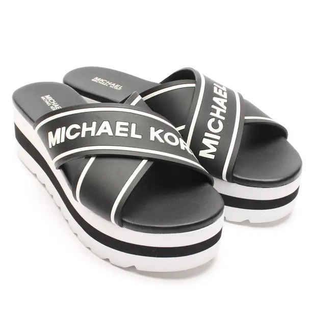 Platform Sandals in Black, , Michael Kors