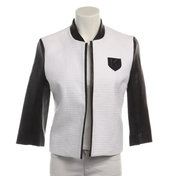 Summer Jacket in White, Cotton, Karl Lagerfeld