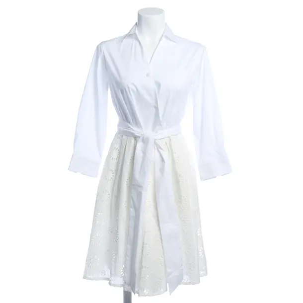 Kleid in Weiß, Baumwolle, 0039 Italy