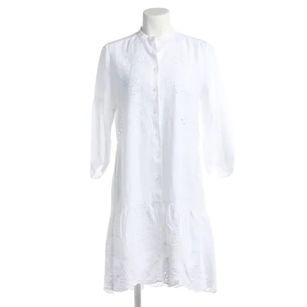 Kleid in Weiß, Leinen, 0039 Italy