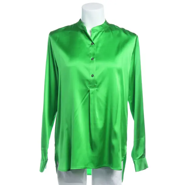 Bluse in Grün, Seide, 0039 Italy