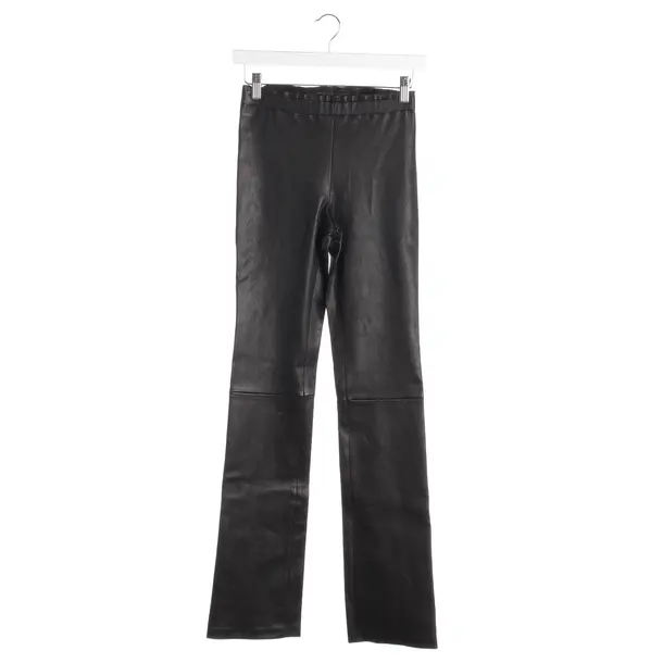 Hose in Schwarz, Leder, Staud