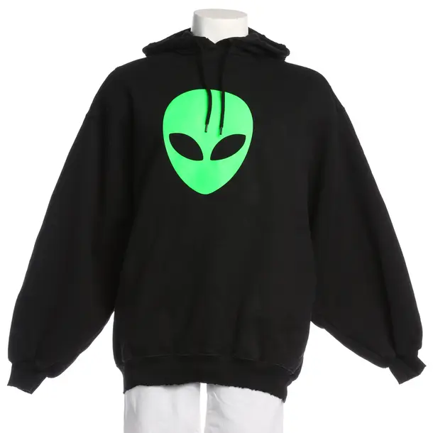 Hoodie in Schwarz, Baumwolle, Balenciaga