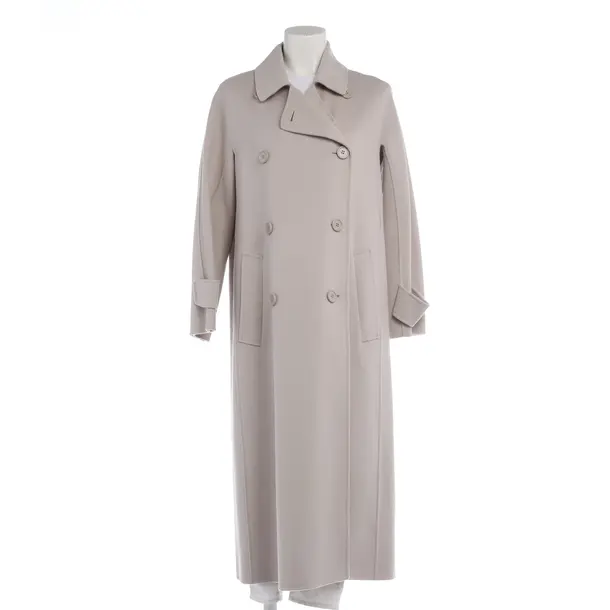 Mid-Season Coat in White, Wool, Max Mara