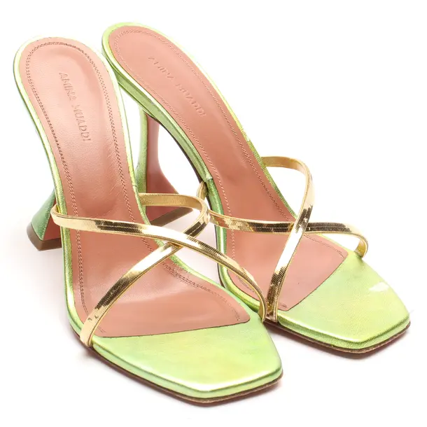 Sandaletten in Metallic, , Amina Muaddi