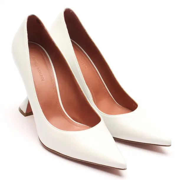 Pumps in White, , Amina Muaddi
