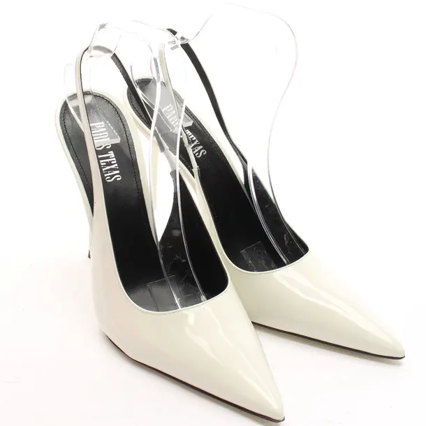 Slingbacks in Weiß, , Paris Texas