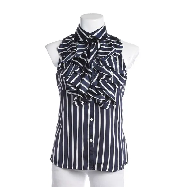 Blouse, in Navy, Polyester, Lauren Ralph Lauren